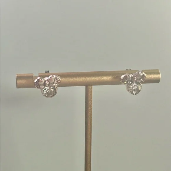 Minnie Mouse Rhinestone Earrings. New. - Picture 3 of 4